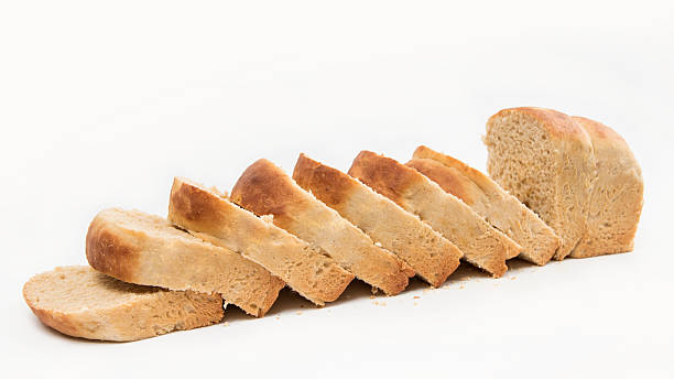 istock Homemade bread isolated on white background 501262336