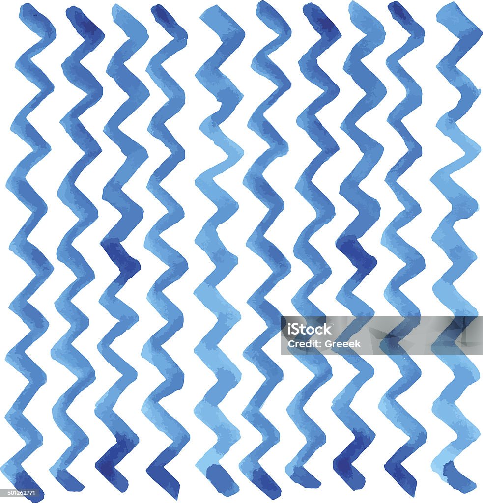 Blue Stram Pattern Watercolor Blue Striped Pattern Stock Illustration - Download Image Now ...