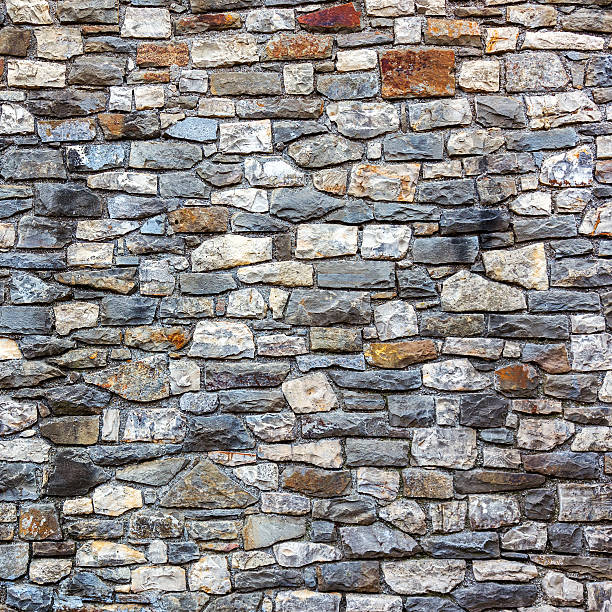 istock Wall built of natural stone. 501263579