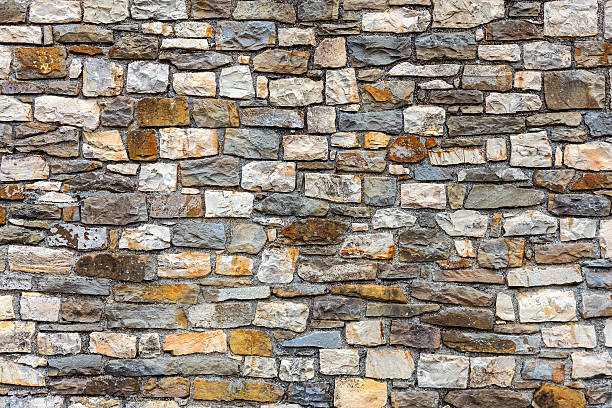 istock Wall built of natural stone 501263581