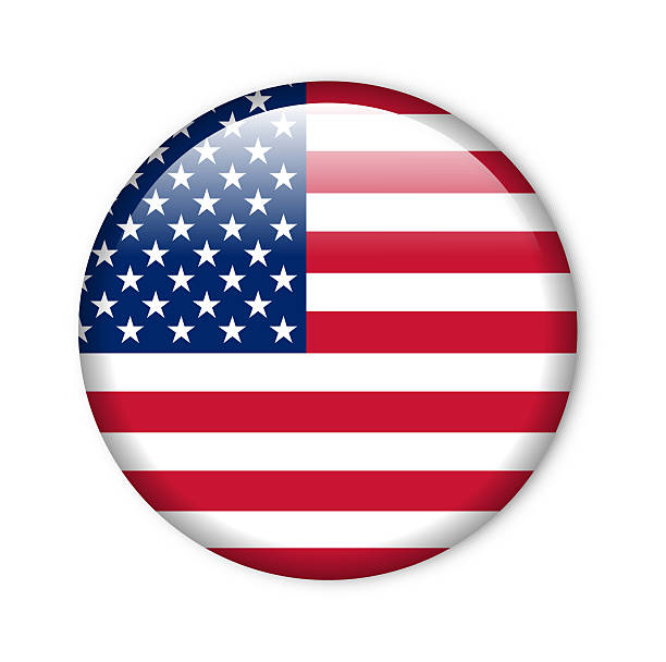 istock United States - glossy button with flag 501263968
