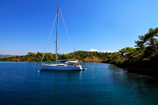 istock anchor yachts in fethiye coast 501265669
