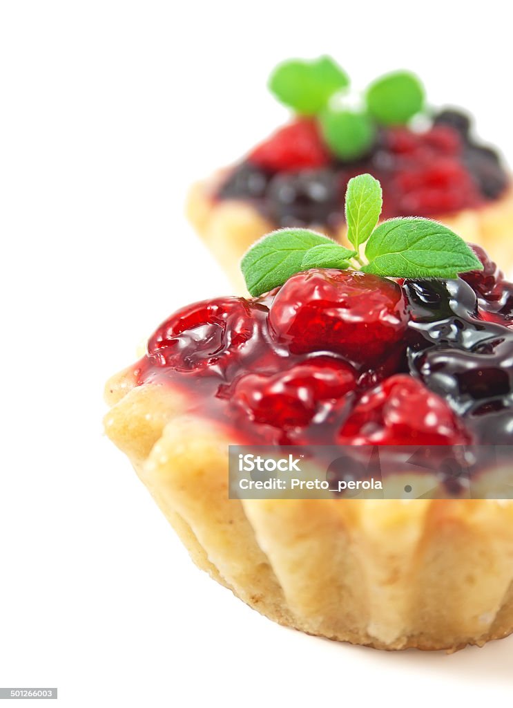 Fresh blackberry and raspberry cake Fresh blackberry and raspberry cake on white background Baked Pastry Item Stock Photo