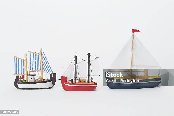 Wooden Toy Boats Stock Photo - Download Image Now - Toy Boat, Horizontal, Multi Colored