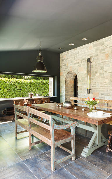 istock dining room. rustic furniture 501274775