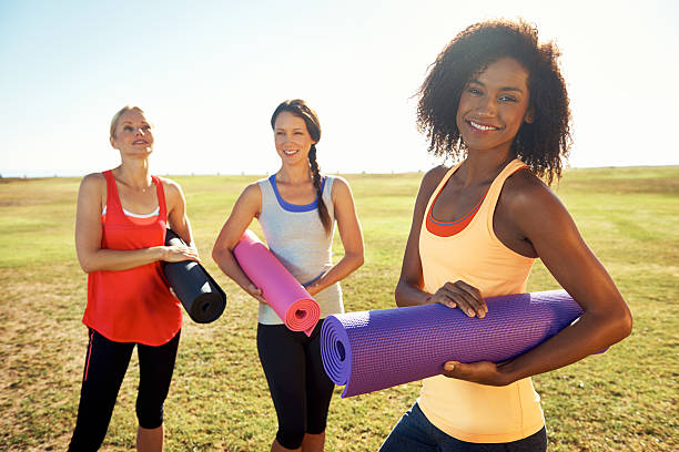 istock Yoga keeps them focussed for the day 501274899