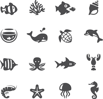 Soulico collection - Sea Life icons.