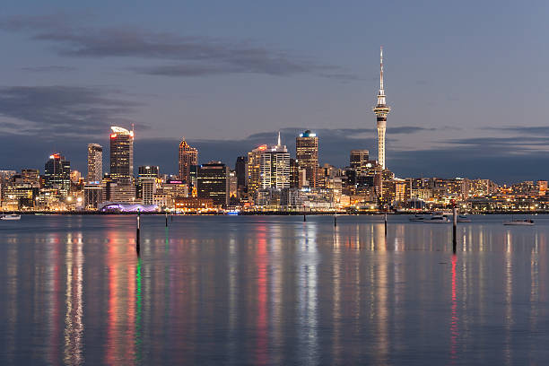 istock Auckland cityscape at night 501277633