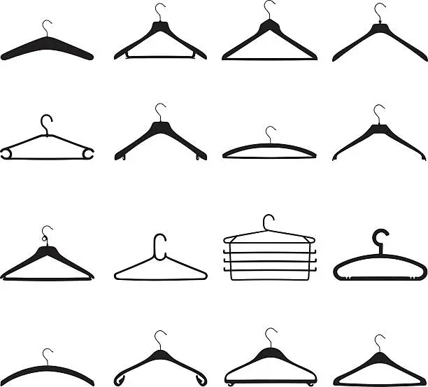 Vector illustration of Hangers