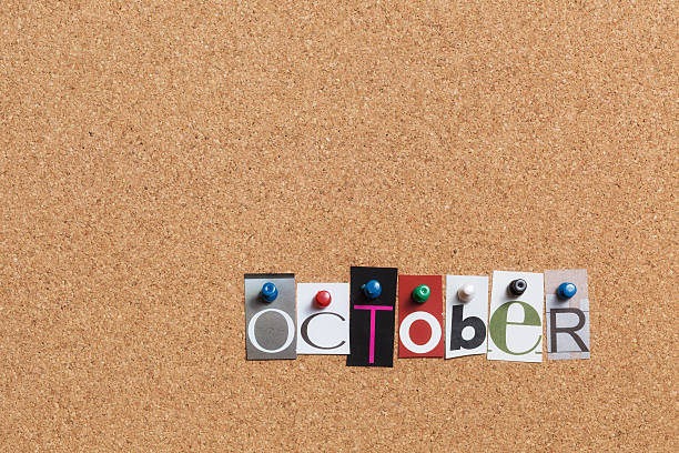 istock October pinned on bulletin cork board 501279785