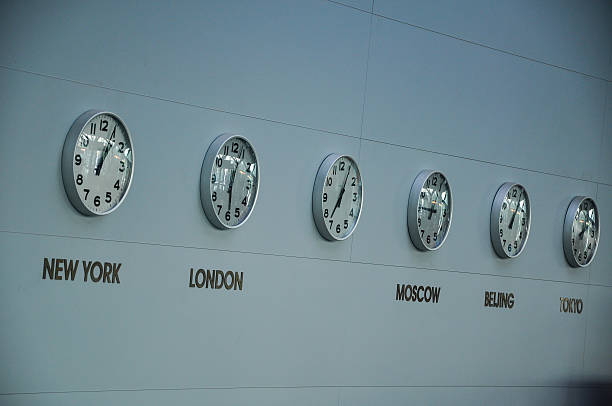istock World City Clocks in Airport 501282564