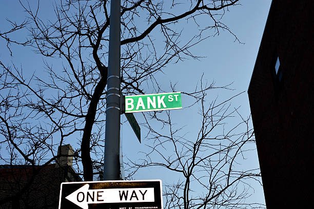 Bank street sign