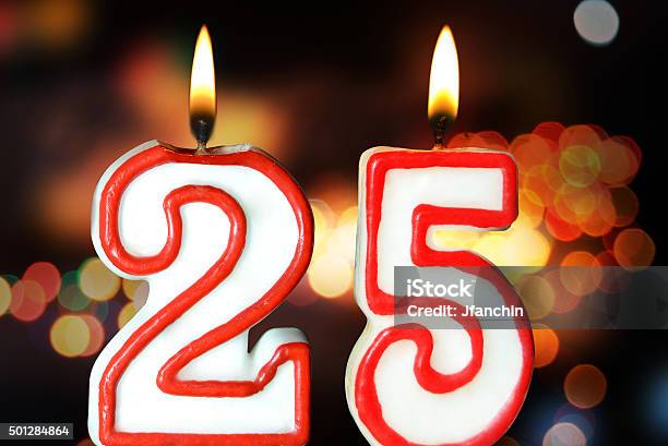 25th Birthday Stock Photo - Download Image Now - 25-29 Years, 25th Anniversary, Number 25