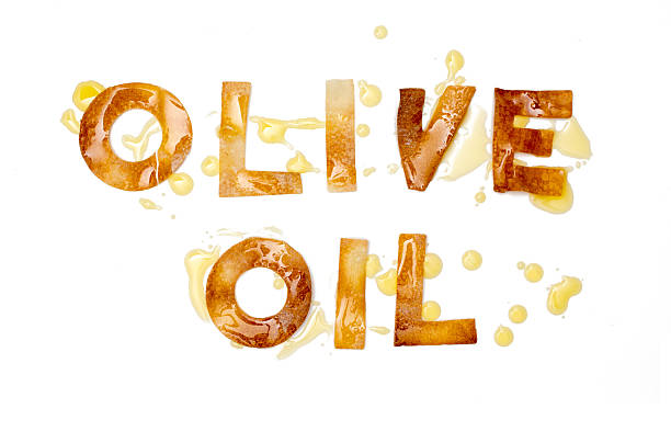 istock Olive oil covered word Olive oil 501287482