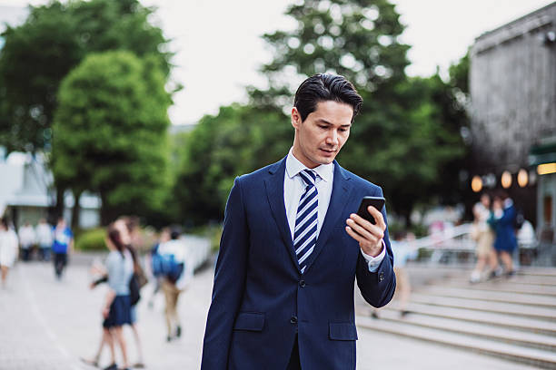 istock Japanese businessman outdoors in Tokyo 501288372