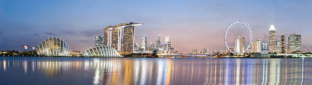 istock Panorama Singapore city at night 501292453