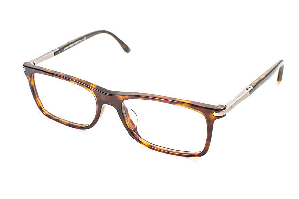 istock retro style glasses in white isolated 501293079
