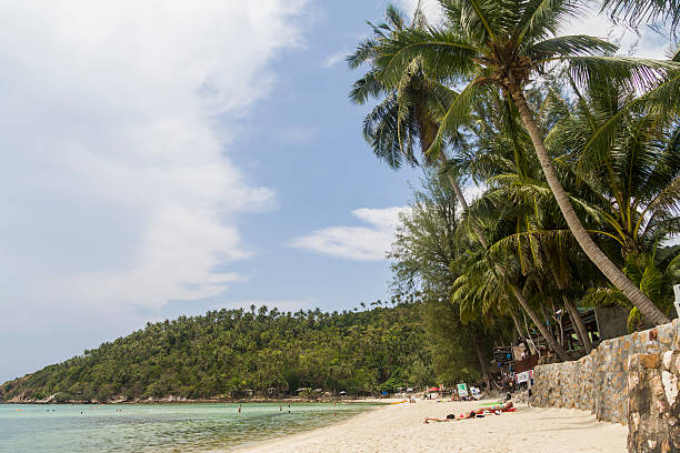 On the beach at the island of Koh Phangan, Thailand