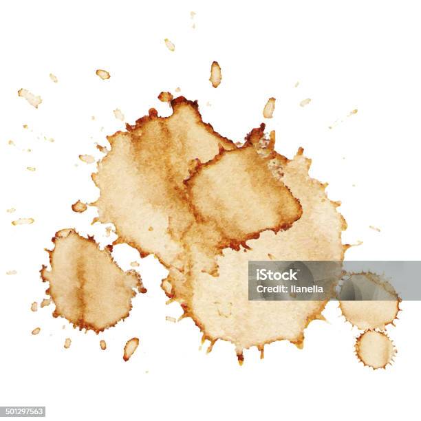 Vektor Kaffee Flecken Stock Vektor Art und mehr Bilder von Schmutzfleck - Schmutzfleck, Kaffee - Getränk, Fleck