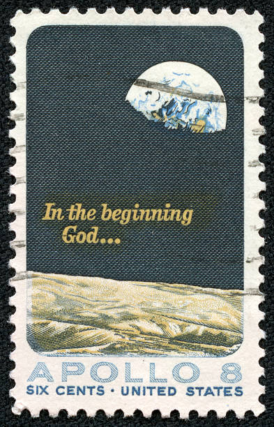 Apollo 8 - moon landing stamp 1969