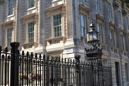 Entrance to Downing Street, London