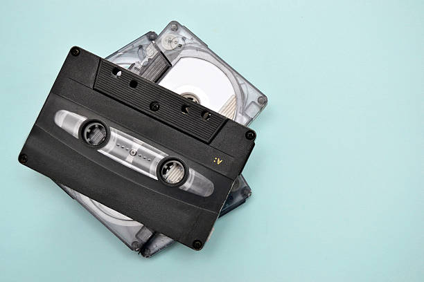istock Tape cassette vintage background 501299045