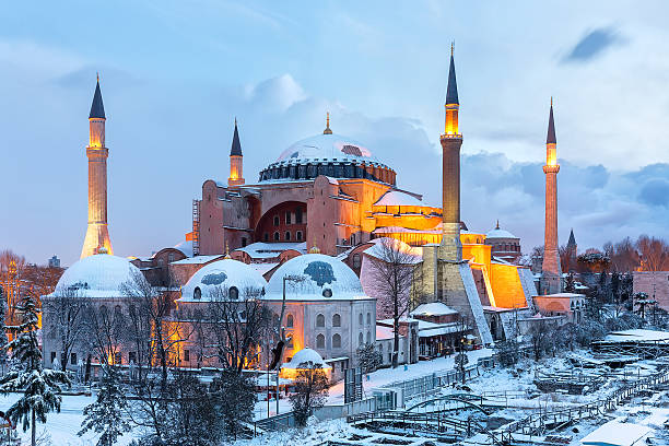 istock Hagia Sophia Museum at Snowy Winter 501327798