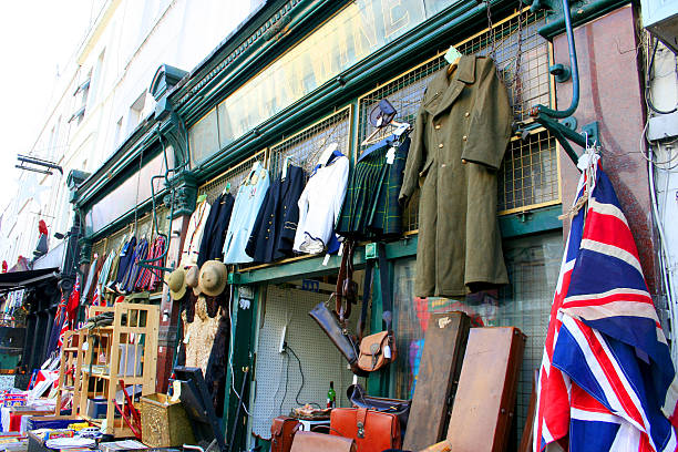 Portobello Road, Notting Hill, London Portobello Road, Notting Hill, London london memorabilia stock pictures, royalty-free photos & images