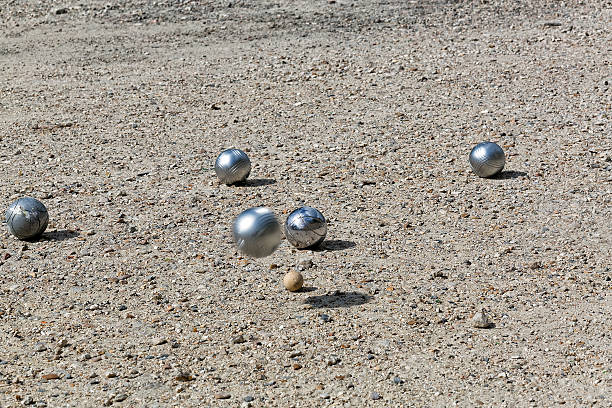 istock Petanque, ball in movement 501336971