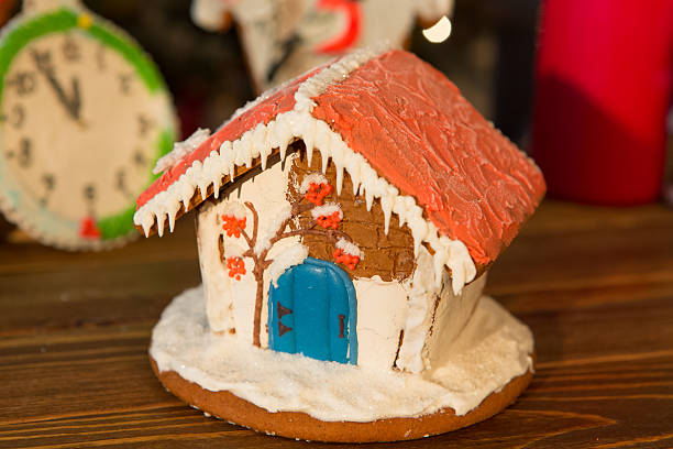 istock Christmas cookies on wooden table 501340348