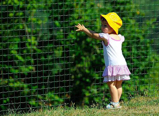 istock Child garden fence 501340383