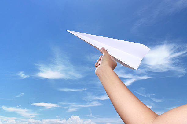 Paper Airplane stock photo