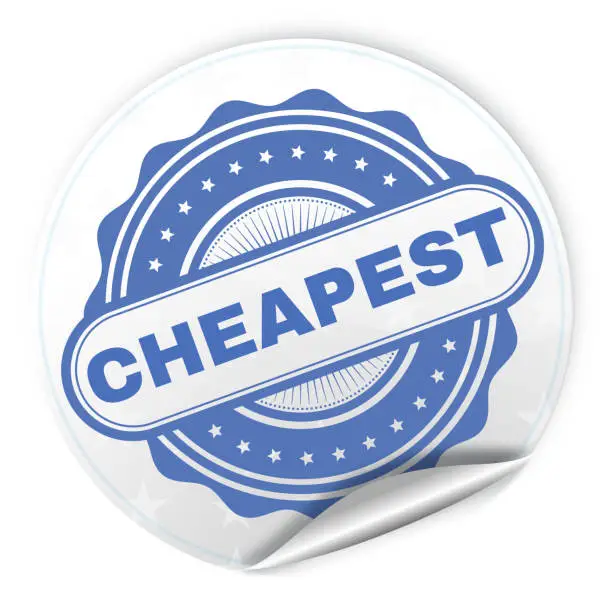Vector illustration of Cheapest