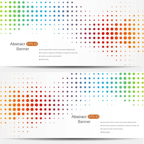 Vector illustration of Abstract geo banners