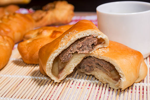 istock Tasty pies with cup of coffee 501343336
