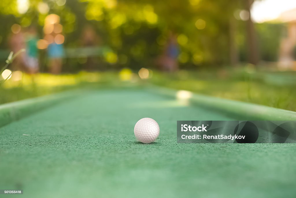 mini golf ball Miniature Golf Stock Photo