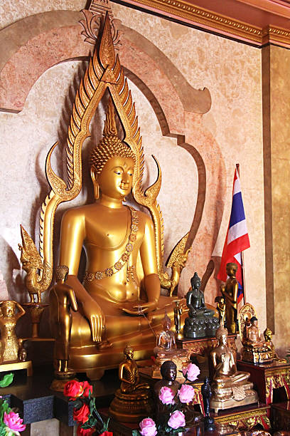 istock Golden Buddha at Thai Buddhist Monastery 501356676