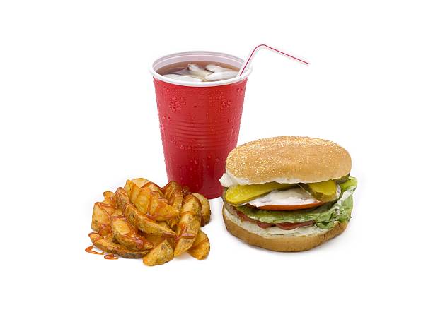 istock burger fries and soda 501357316