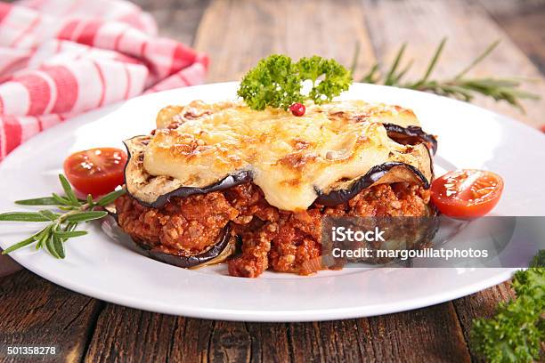 Moussaka Stock Photo - Download Image Now - Moussaka, 2015, Baked