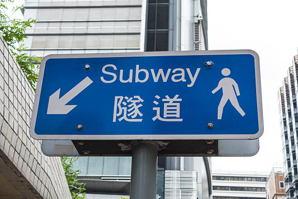 istock Chinese and English directional signs 501361477