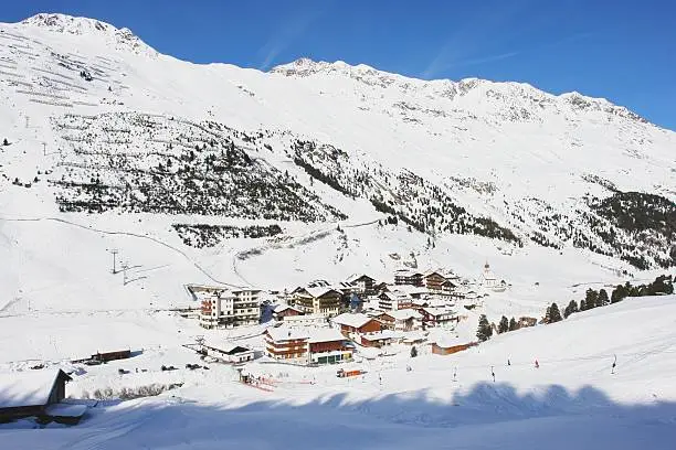 Alpine village Vent in the Austrian Alps