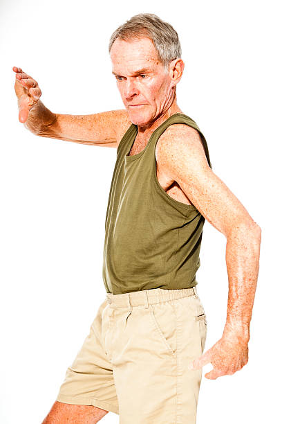 istock Athletic good looking senior man casual summer dressed. 501361889