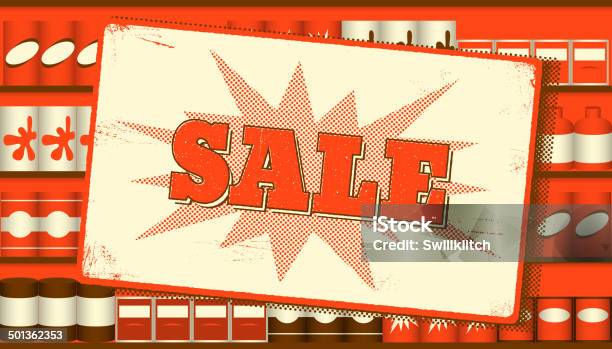 Vintage Sale Sign Stock Illustration - Download Image Now - Supermarket, Sale, Abstract