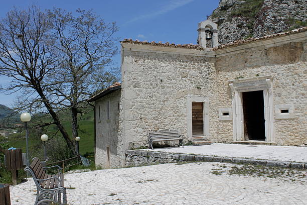 istock Saint MIchael rock hermitage of Pescocostanzo 501363979