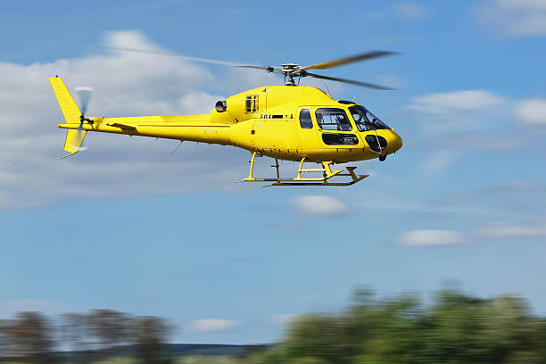 istock Helicopter rescue, helicopter in the air while flying 501364316