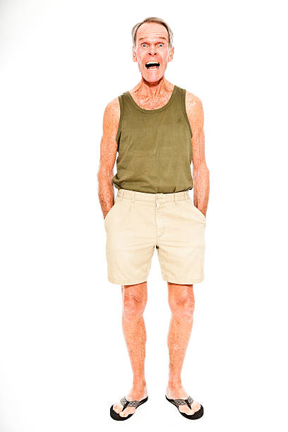 istock Expressive good looking senior man casual  summer dressed. 501364475