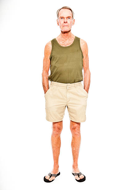 istock Expressive good looking senior man casual  summer dressed. 501364519