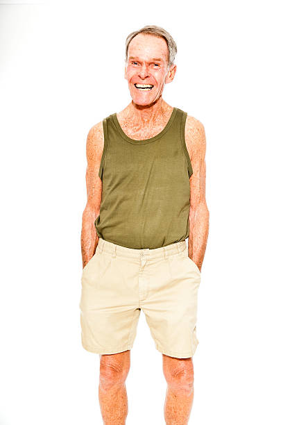 istock Expressive good looking senior man casual  summer dressed. 501364565