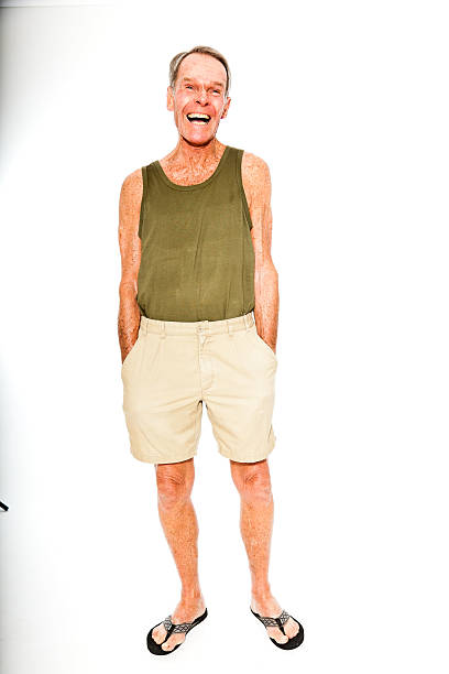 istock Expressive good looking senior man casual  summer dressed. 501364601