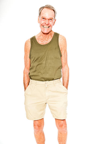 istock Expressive good looking senior man casual  summer dressed. 501364615